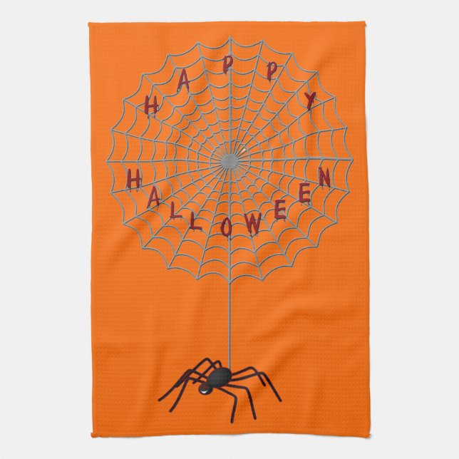 Halloween Spider Kitchen Towel (Vertical)