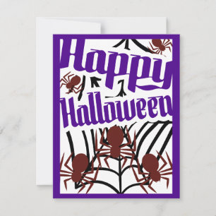 Halloween Spider Party Invitation
