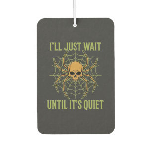 Halloween Spider Skull Quiet Car Air Freshener