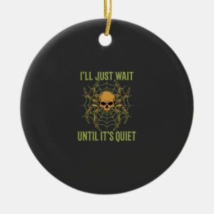 Halloween Spider Skull Quiet Ceramic Tree Decoration
