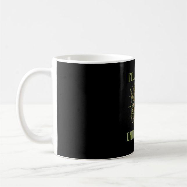 Halloween Spider Skull Quiet Coffee Mug (Left)