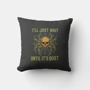 Halloween Spider Skull Quiet Cushion
