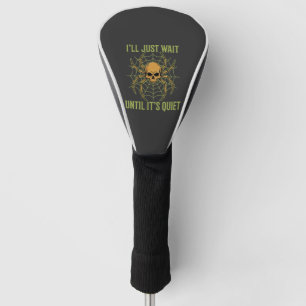 Halloween Spider Skull Quiet Golf Head Cover