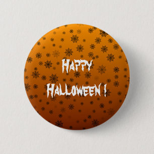 Halloween Spider Web 6 Cm Round Badge