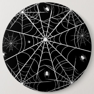 Halloween Spider Web 6 Cm Round Badge