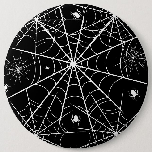 Halloween Spider Web 6 Cm Round Badge (Front)