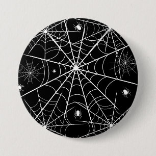 Halloween Spider Web 7.5 Cm Round Badge