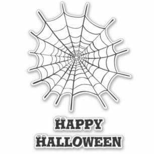 Halloween Spider Web and Eyeballs