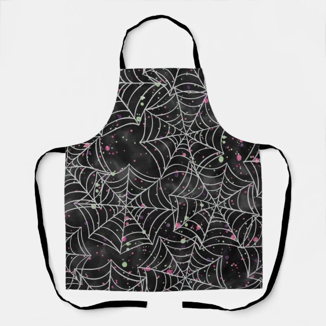 Halloween Spider Web  Apron (Front)