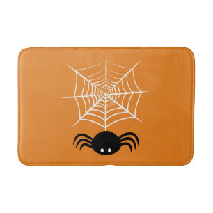 Halloween Spider Web Bath Mat