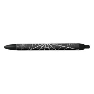 Halloween Spider Web Black Ink Pen