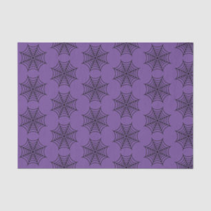 Halloween Spider Web Black Purple Goth Spooky Tissue Paper