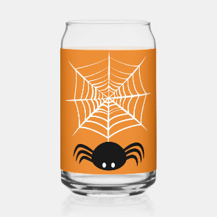 Halloween Spider Web  Can Glass