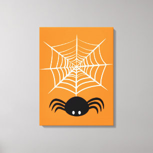 Halloween Spider Web Canvas Print