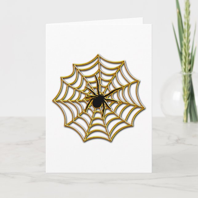 Halloween Spider Web Card (Front)