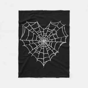 Halloween Spider Web Costume Cute Heart Spider Web Fleece Blanket