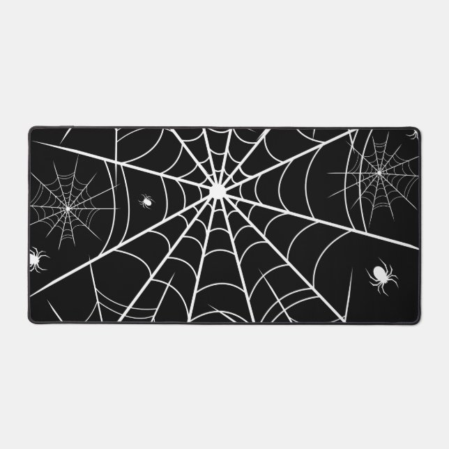 Halloween Spider Web Desk Mat (Front)