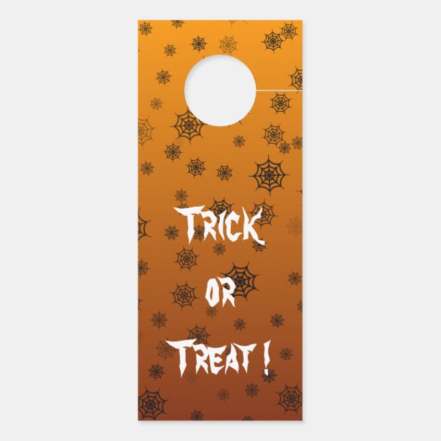 Halloween Spider Web Door Hanger (Back)