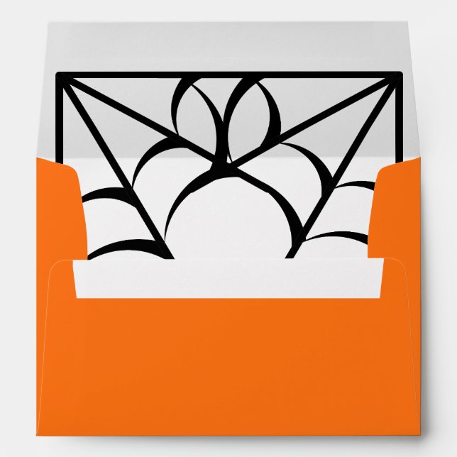 Halloween Spider Web Envelope (Back (Bottom))