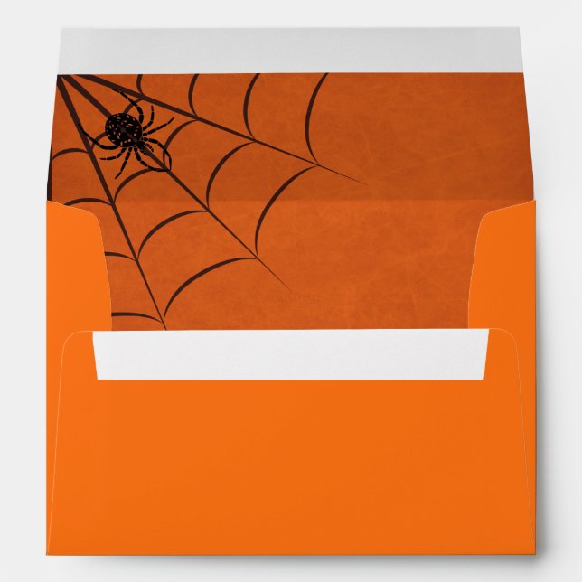 Halloween Spider Web Envelope (Back (Bottom))