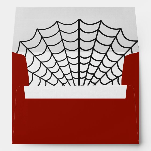 Halloween Spider Web Envelope (Back (Bottom))