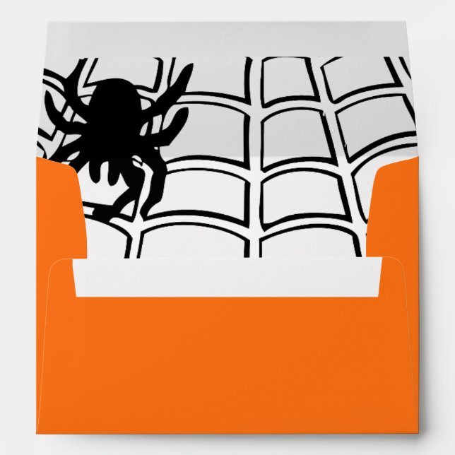 Halloween Spider Web Envelopes (Back (Bottom))