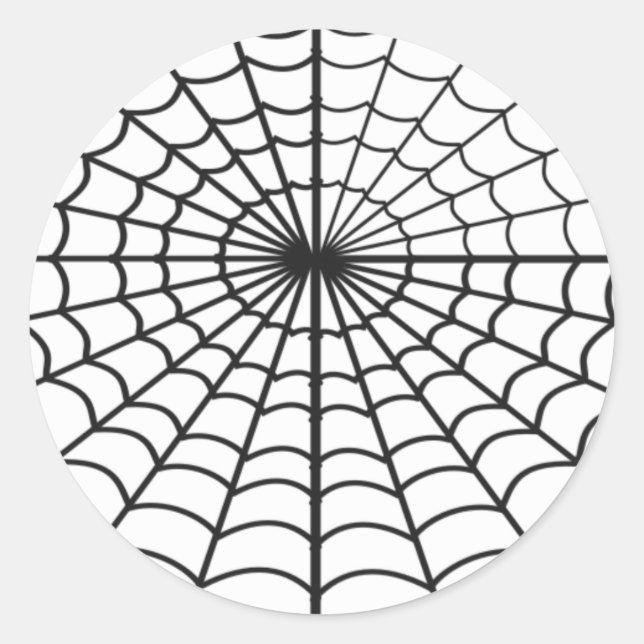 Halloween Spider Web Fun Kid Friendly  Classic Round Sticker (Front)