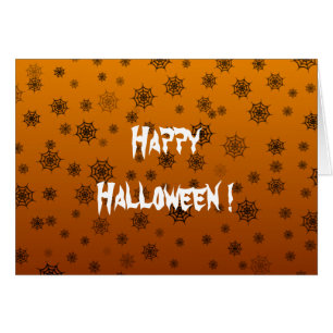 Halloween Spider Web Greeting Card