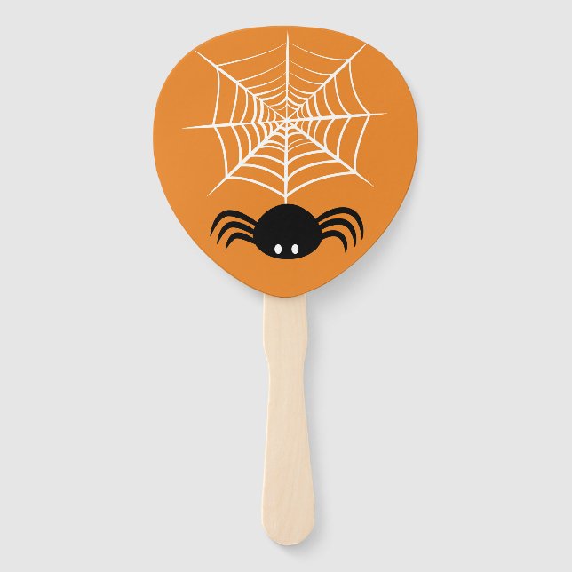 Halloween Spider Web  Hand Fan (Front)