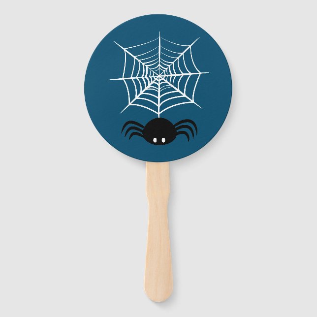 Halloween Spider Web  Hand Fan (Front)