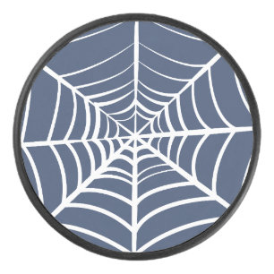 Halloween Spider Web Hockey Puck