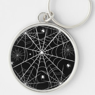 Halloween Spider Web Key Ring