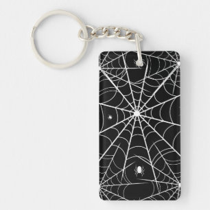 Halloween Spider Web Key Ring