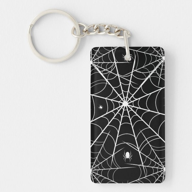 Halloween Spider Web Key Ring (Front)