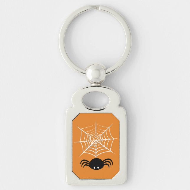 Halloween Spider Web  Key Ring (Front)