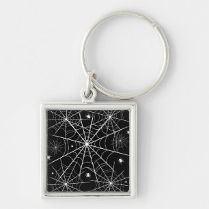 Halloween Spider Web Key Ring