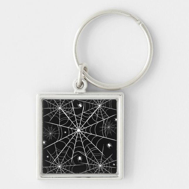 Halloween Spider Web Key Ring (Front)