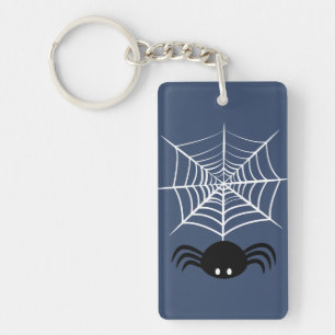 Halloween Spider Web Key Ring