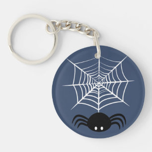 Halloween Spider Web Key Ring