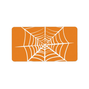 Halloween Spider Web Label