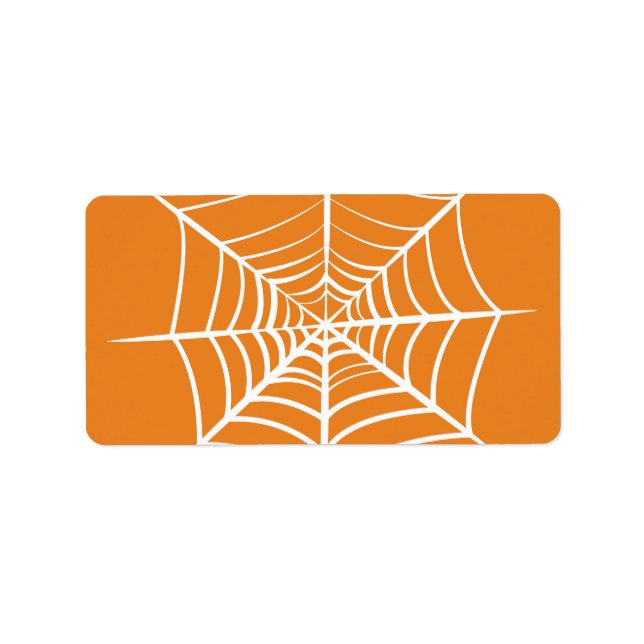 Halloween Spider Web  Label (Front)