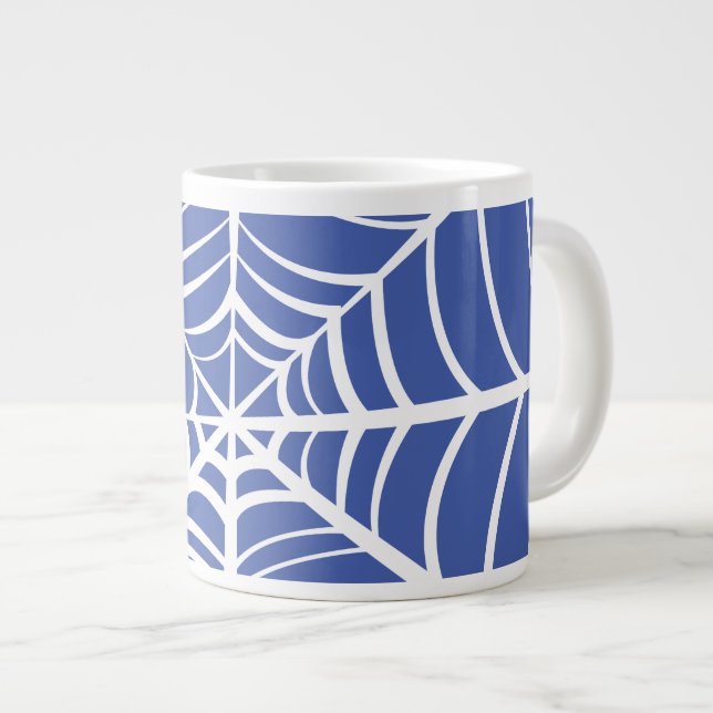 Halloween Spider Web  Large Coffee Mug (Front Right)