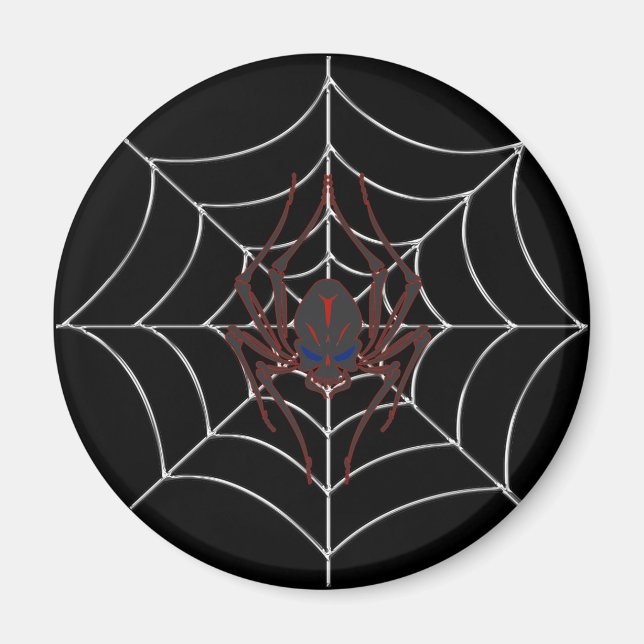 Halloween Spider Web Magnet (Front)