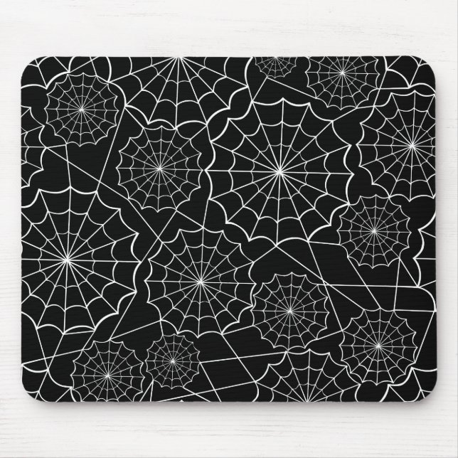 halloween spider web mouse mat (Front)