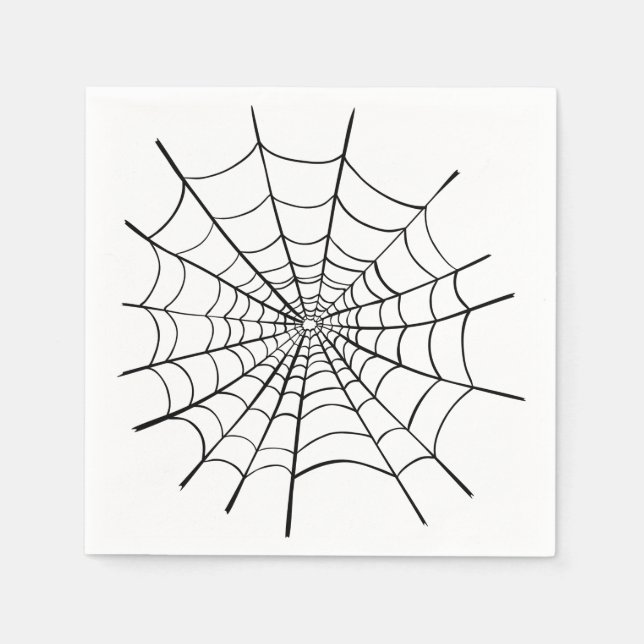 Halloween Spider Web Napkin (Front)