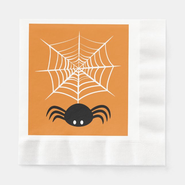 Halloween Spider Web  Napkin (Front)