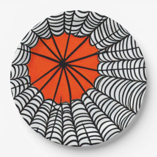 Halloween Spider Web Paper Plate