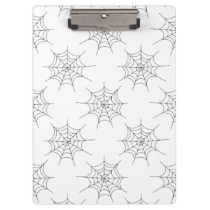 Halloween Spider Web Pattern Clipboard