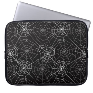 Halloween Spider Web Pattern Laptop Sleeve