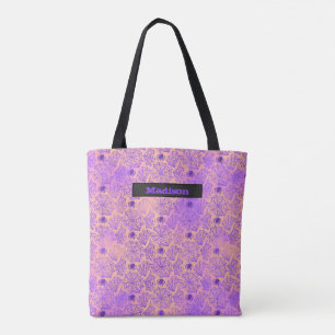 Halloween Spider Web Personalised Trick / Treat Tote Bag